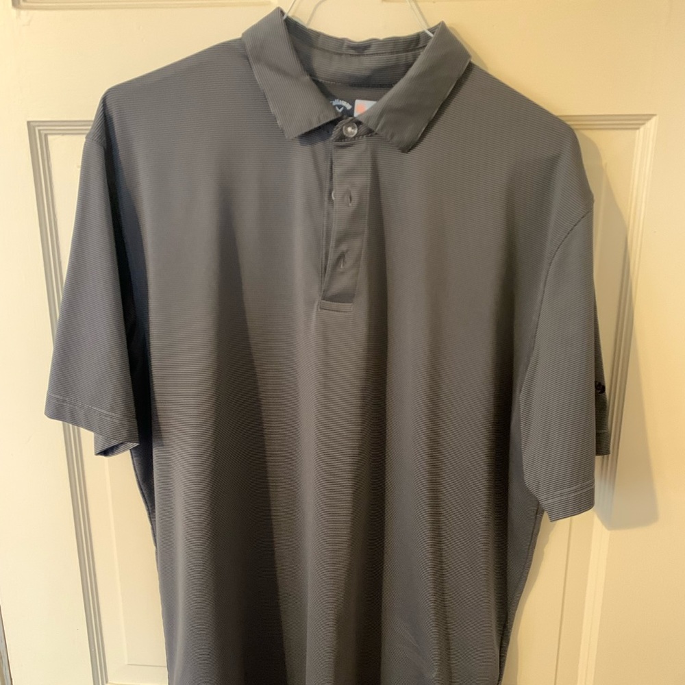 Mens grey golf polo